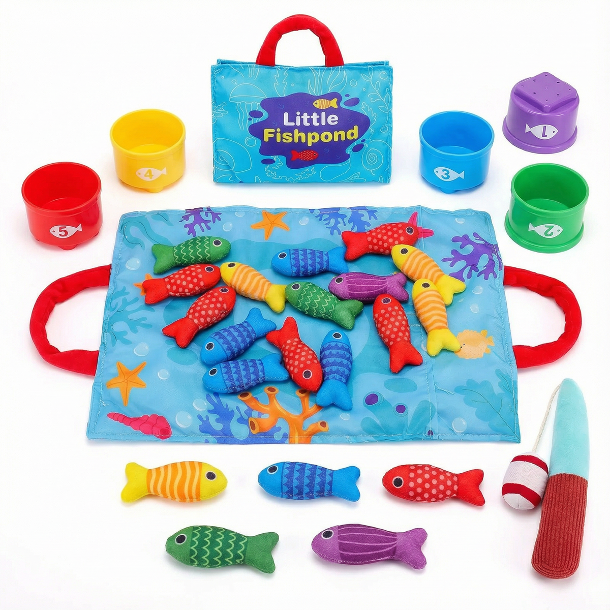 Magnetic Fishing & Sorting Game for Kids
