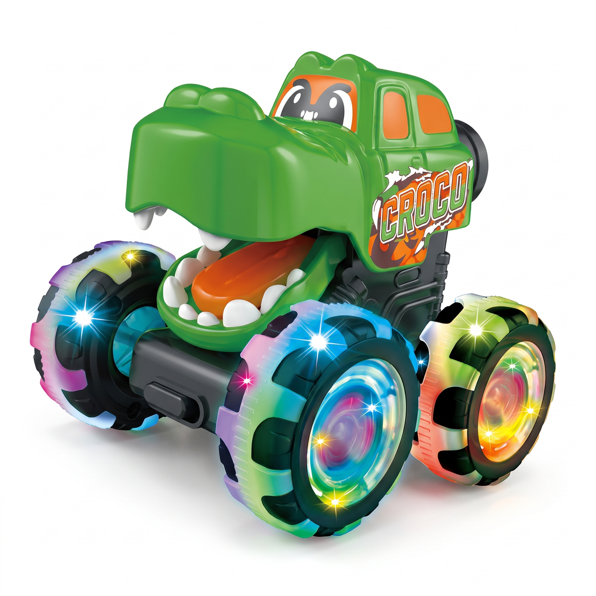 Press & Go Animal Monster Truck with Light Up Wheels