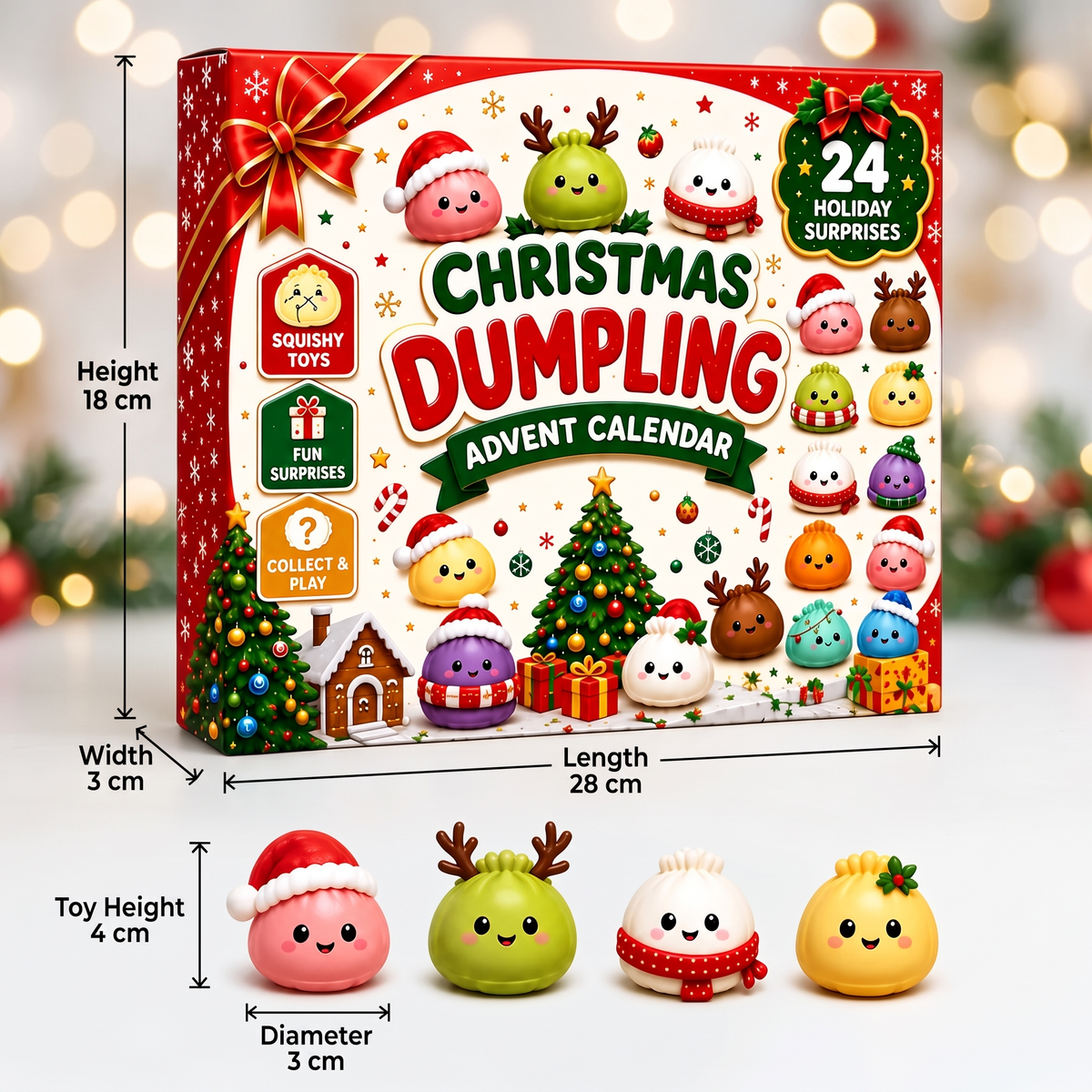 Dumpling Squishy Christmas Advent Calendar