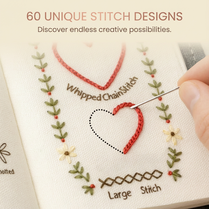 Embroidery Practice Book for Beginners