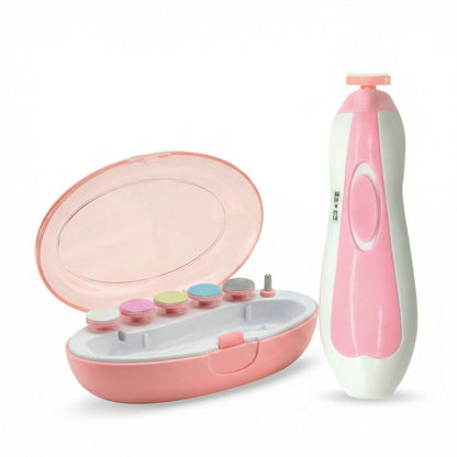 Electric Baby Nail Trimmer Kit with LED Light