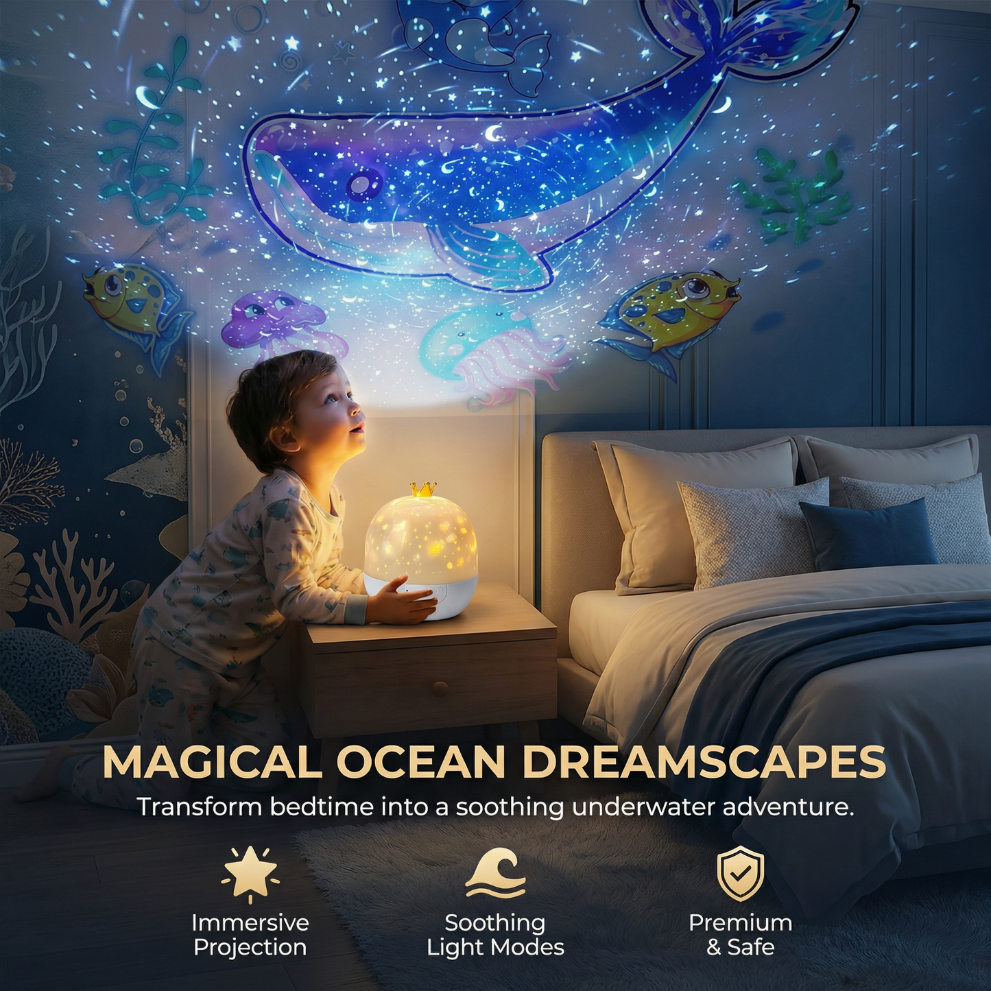 2 in 1 Baby Night Light and Projector