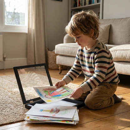 Kids Artwork Storage Frame for Up to 150 Drawings