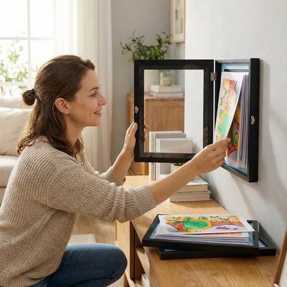 Kids Artwork Storage Frame for Up to 150 Drawings