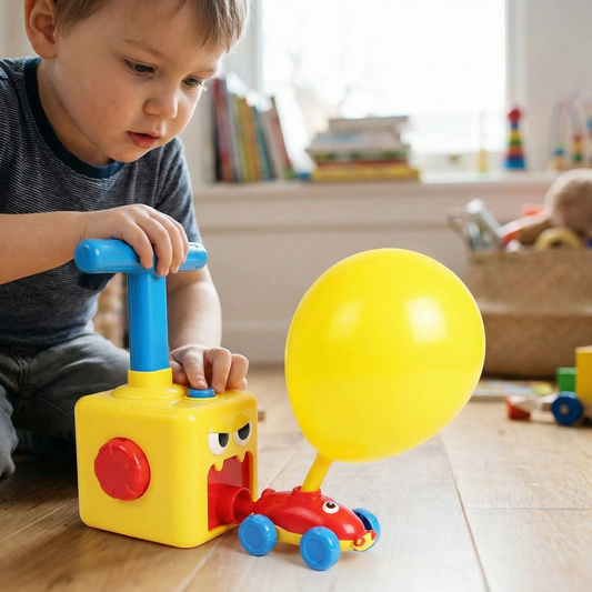 Balloon Powered Car Racing & Launcher Set