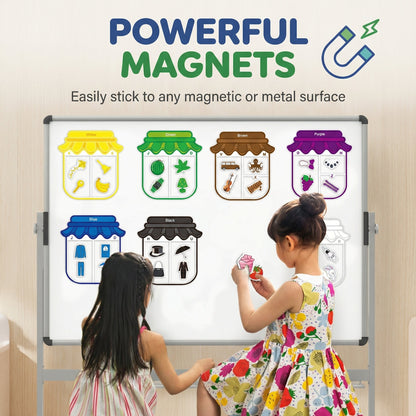 Magnetic Colour Sorting Fridge Magnets for Kids