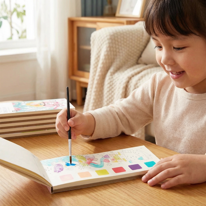 Watercolour Book with Built In Paint