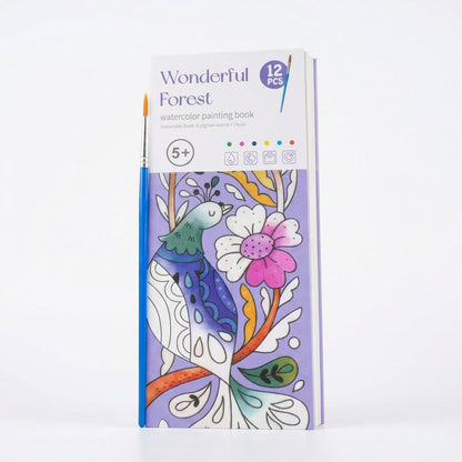 Watercolour Book with Built In Paint