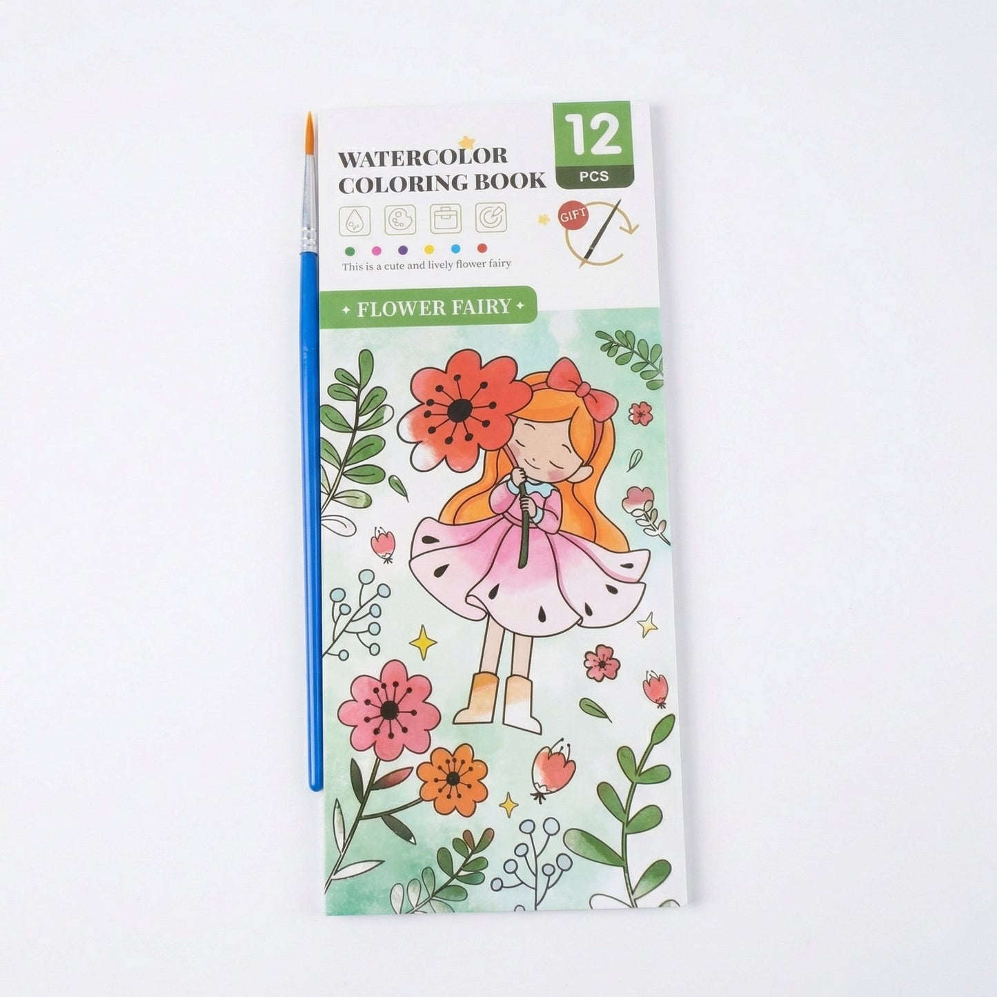 Watercolour Book with Built In Paint