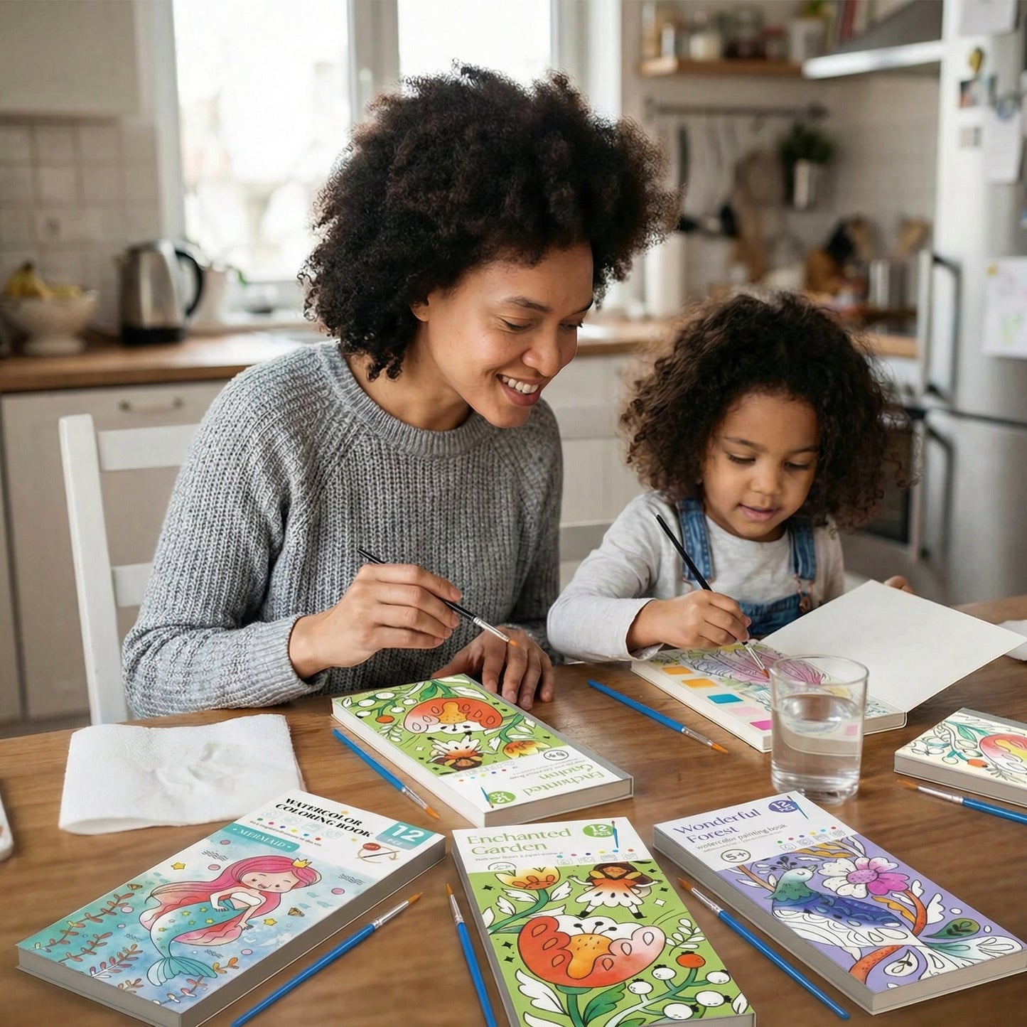 Watercolour Book with Built In Paint