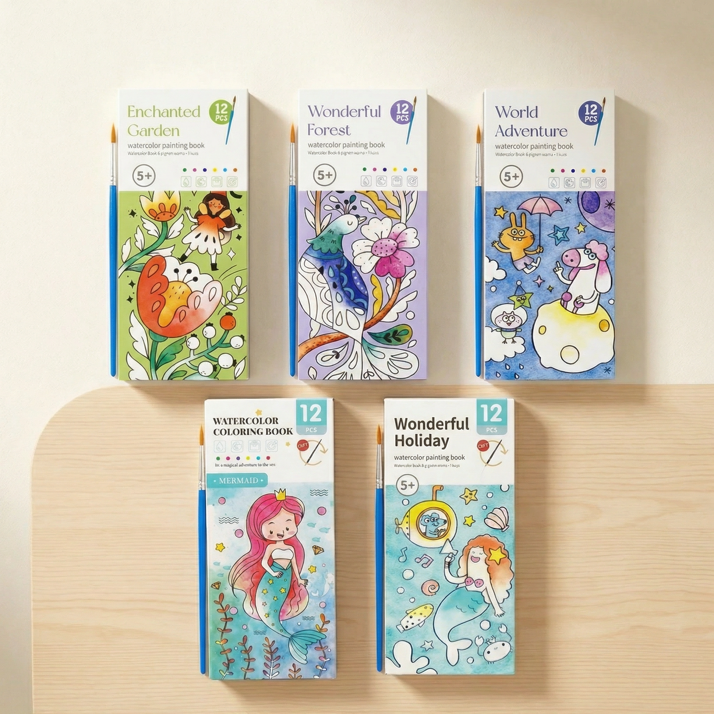 Watercolour Book with Built In Paint
