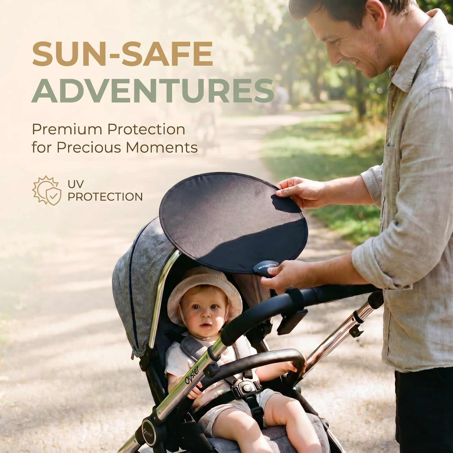 Universal Pram Sun Shade Cover