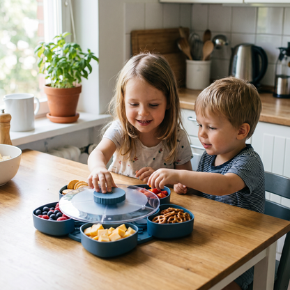 Rotating Serving Tray for Snacks