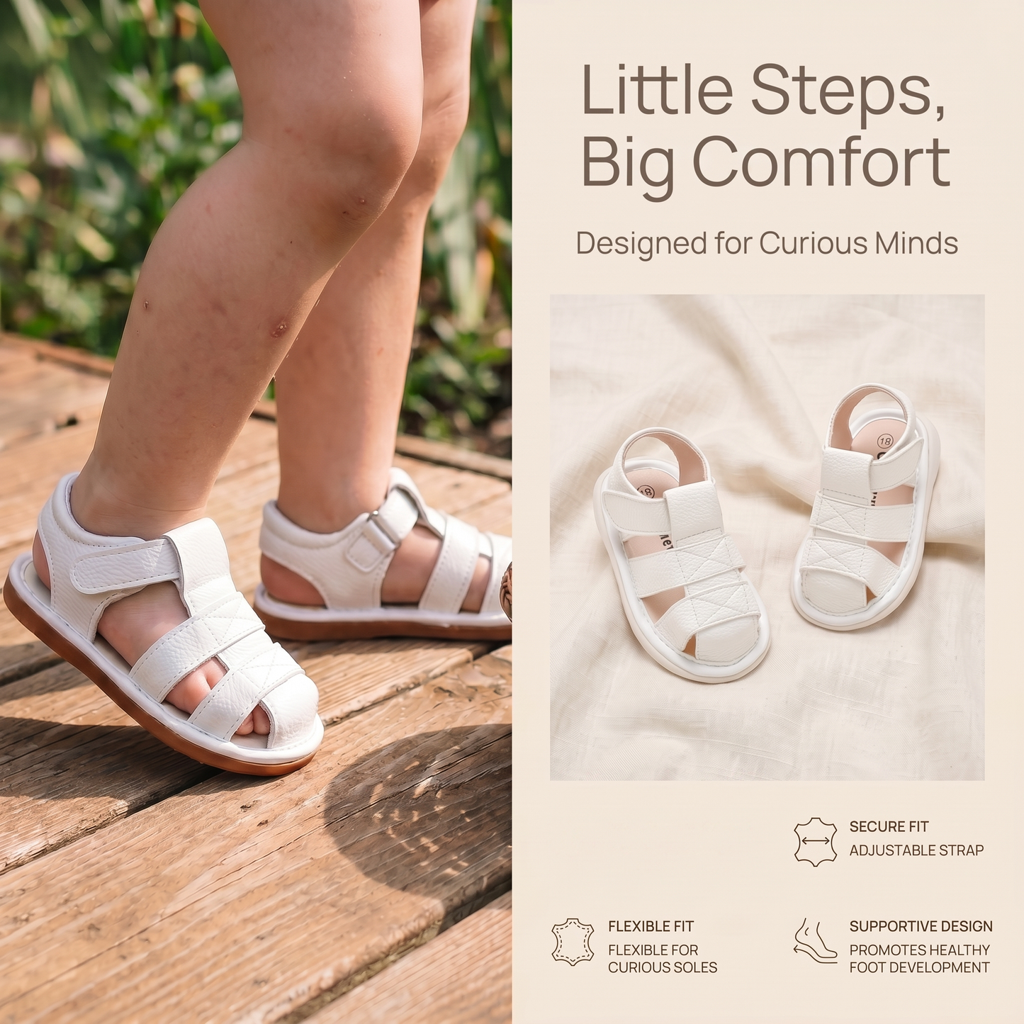 Closed Toe Summer Sandals for Toddlers