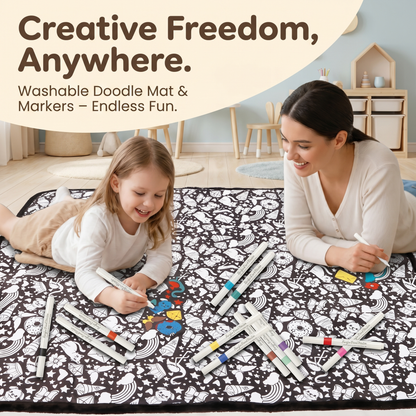 DIY Colouring Blanket with Fabric Markers