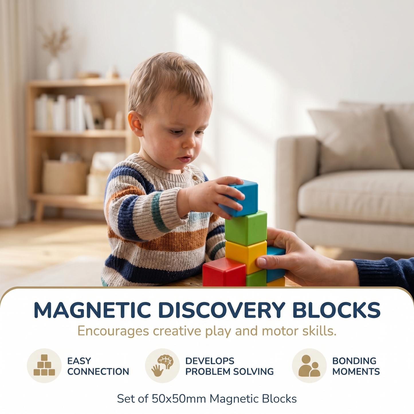Jumbo Magnetic Building Cubes 5cm