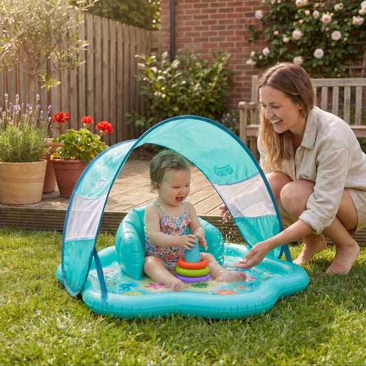 Baby Splash Pad with Sun Canopy