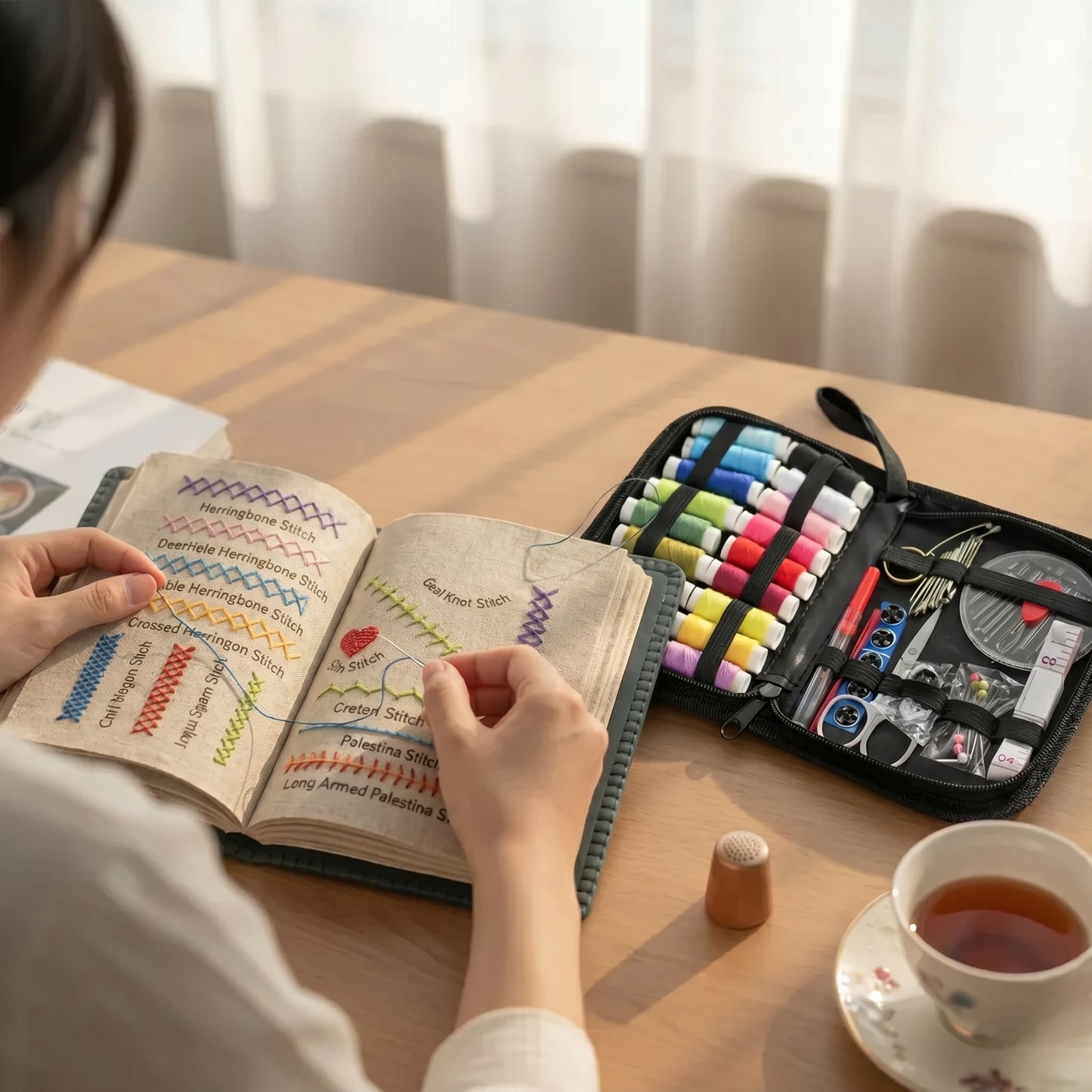 Embroidery Practice Book for Beginners