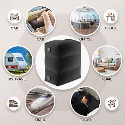 Inflatable Travel Foot Rest Cushion
