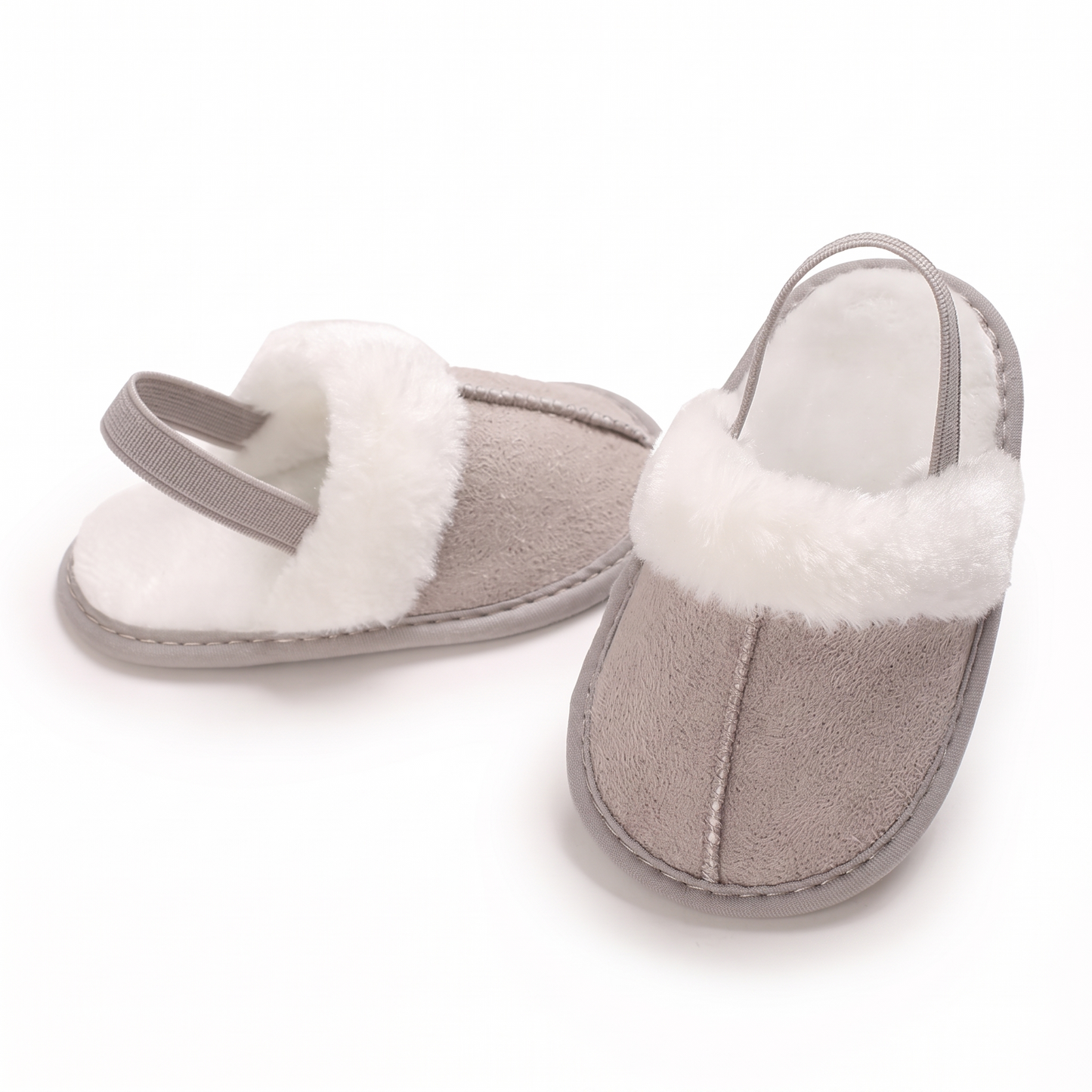 Soft Baby Slippers with Back Strap