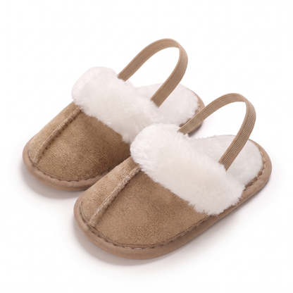 Soft Baby Slippers with Back Strap