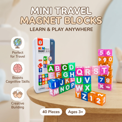 Alphabet & Numbers Magnetic Learning Blocks