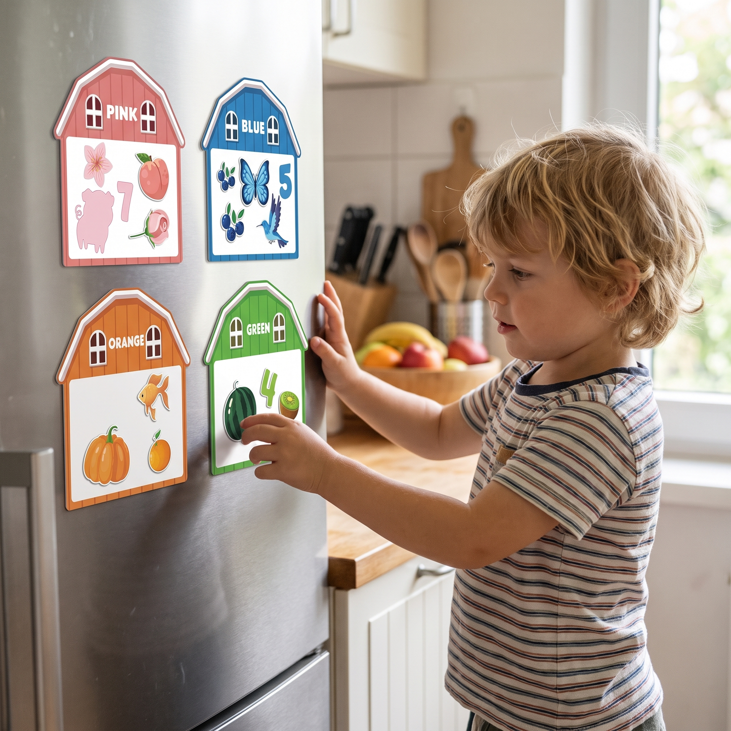 Magnetic Farm Fridge Learning Set for Kids