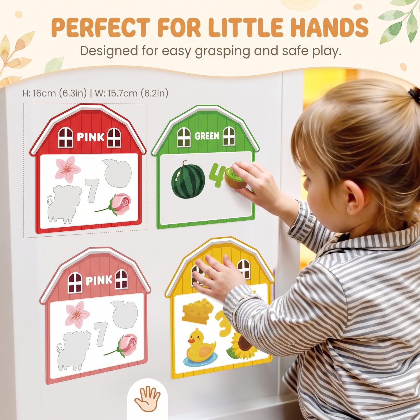 Magnetic Farm Fridge Learning Set for Kids