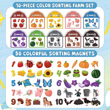 Magnetic Farm Fridge Learning Set for Kids