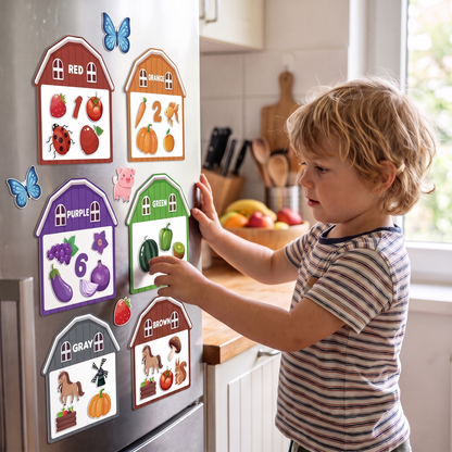 Magnetic Farm Fridge Learning Set for Kids