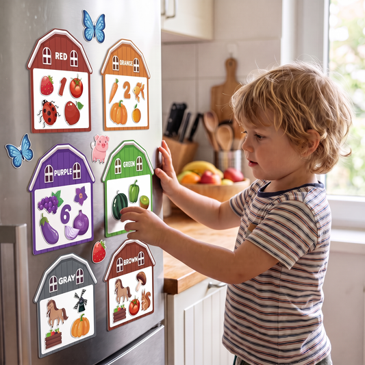 Magnetic Farm Fridge Learning Set for Kids
