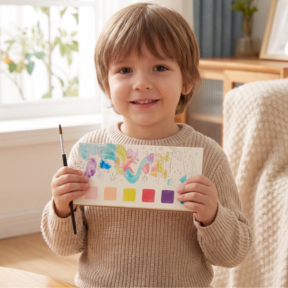 Watercolour Book with Built In Paint