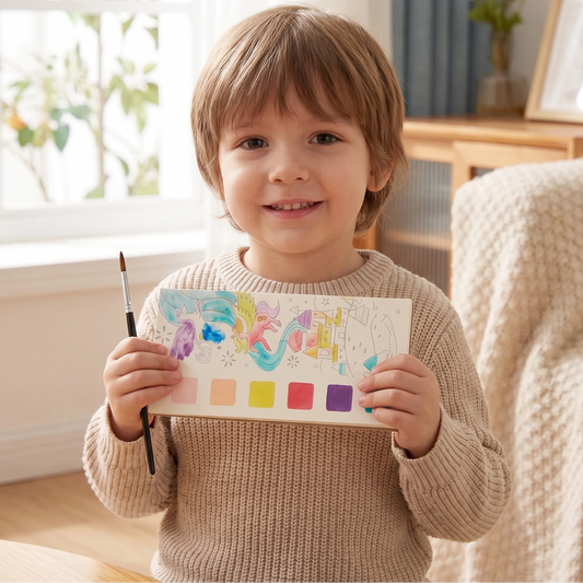 Watercolour Book with Built In Paint