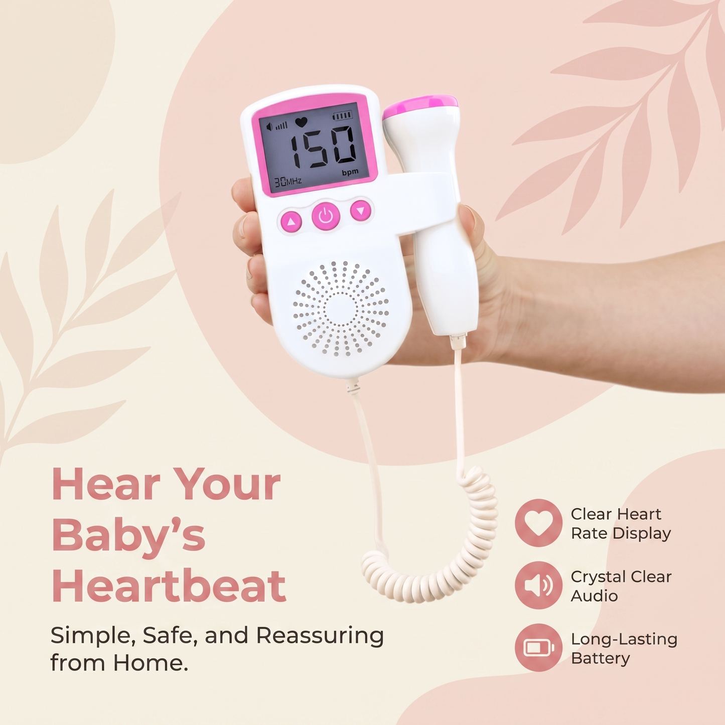 Fetal Heartbeat Doppler for Home Use