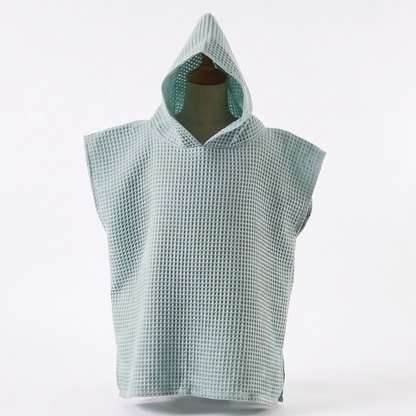 Hooded Cotton Towel Poncho For Kids