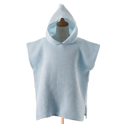 Hooded Cotton Towel Poncho For Kids