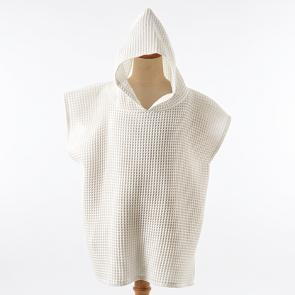 Hooded Cotton Towel Poncho For Kids