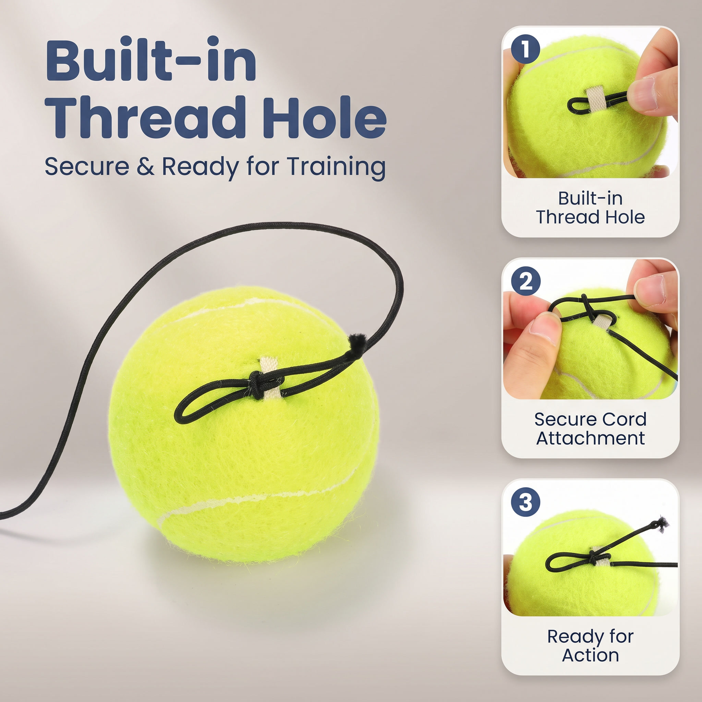Tennis Trainer Rebound Set with Ball
