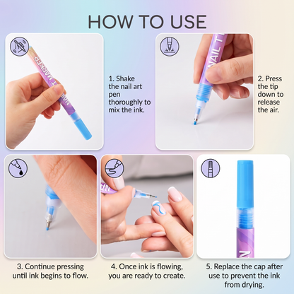 Kids Water Based Nail Art Pens