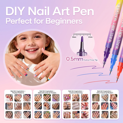 Kids Water Based Nail Art Pens
