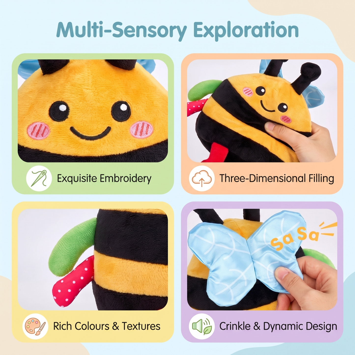 Musical Dancing Crawling Bee Toy