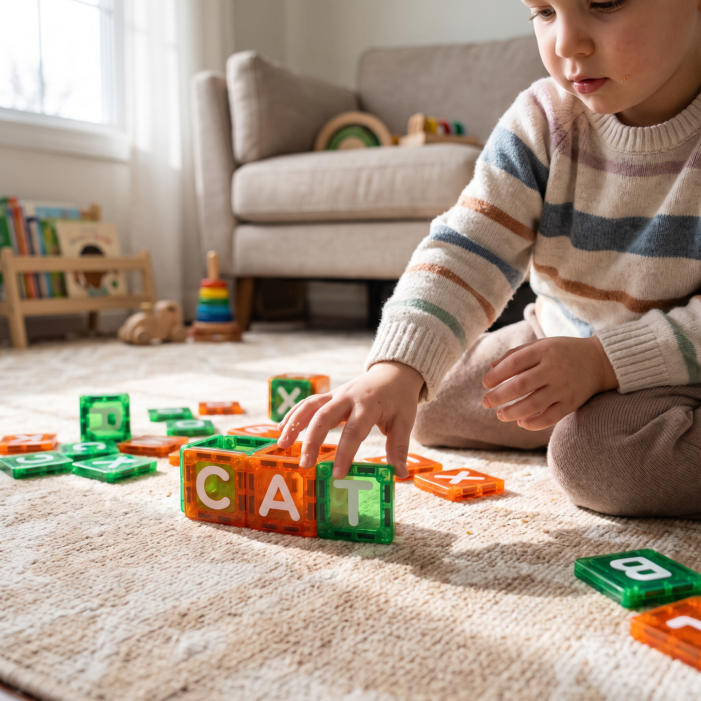 Magnetic Alphabet Learning Tiles