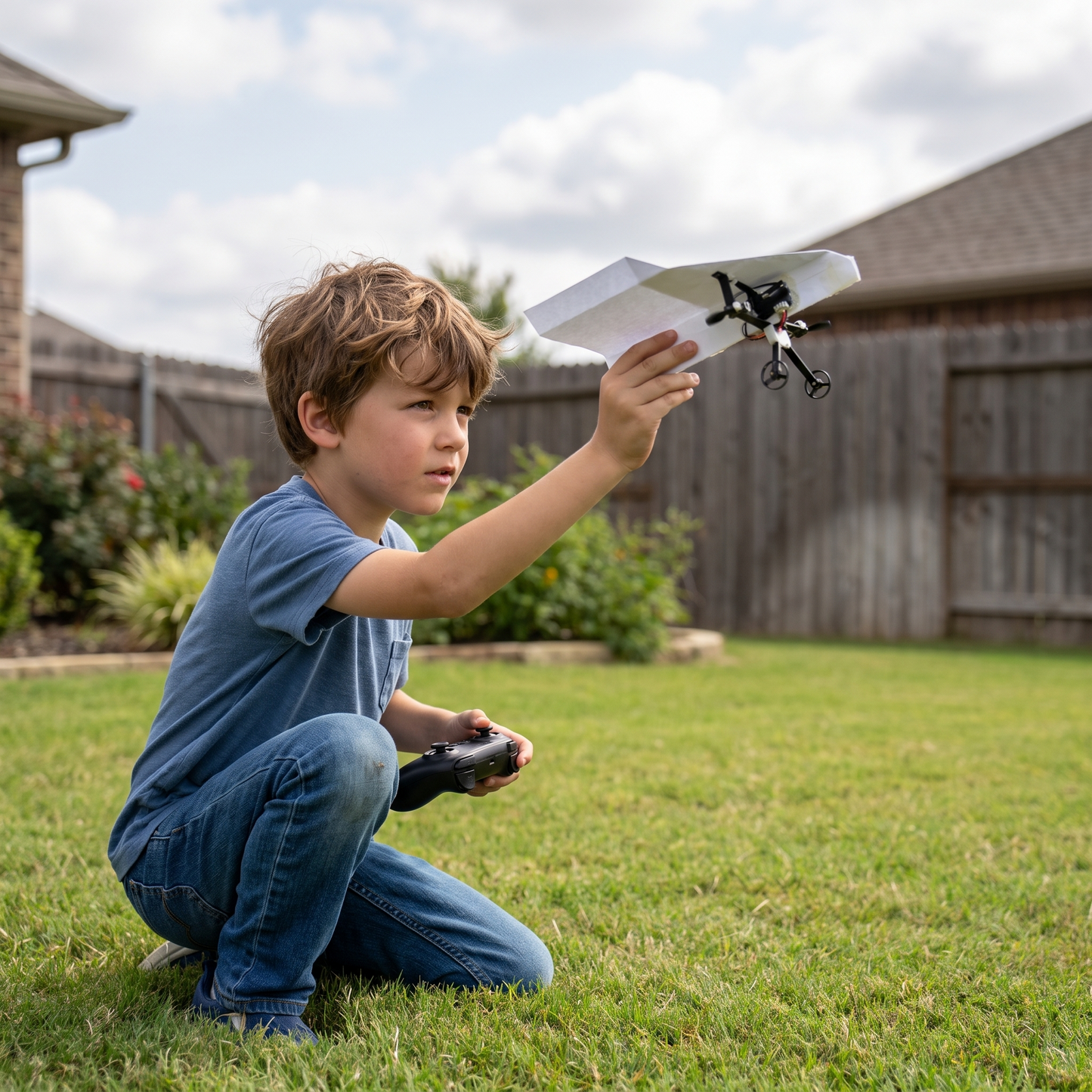 Motorised Paper Airplane Kit With Remote Control