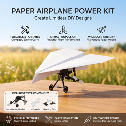Motorised Paper Airplane Kit With Remote Control