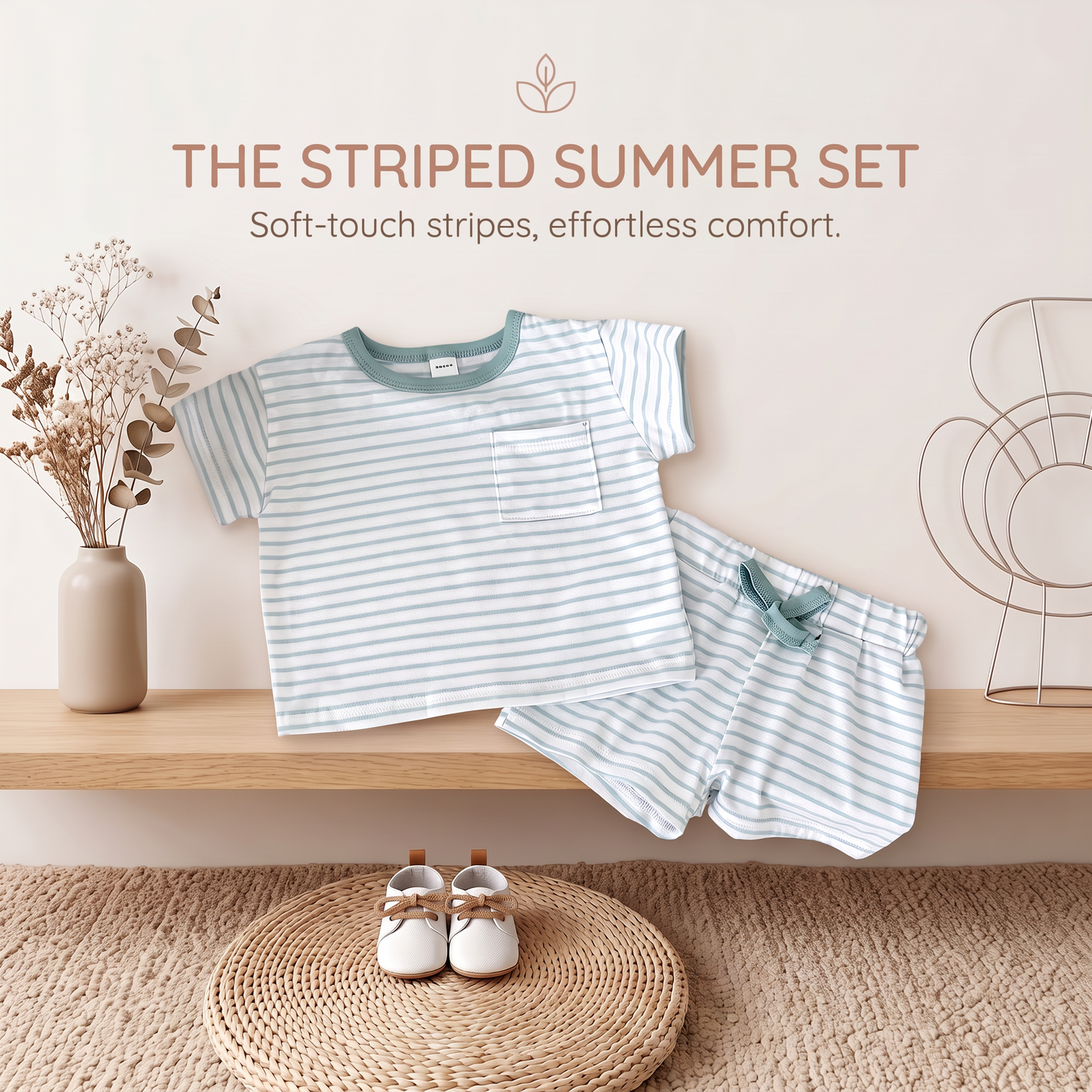 Striped Outfit Set for Babies and Toddlers