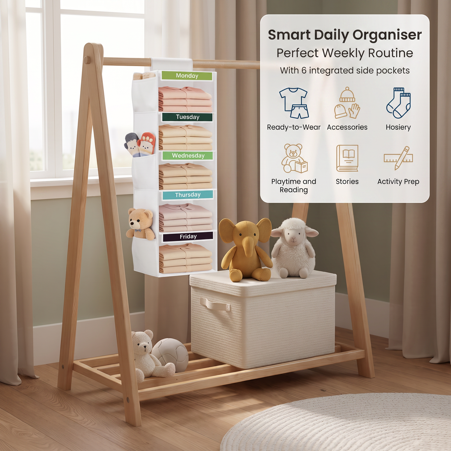 Weekly Outfit Organiser for Kids