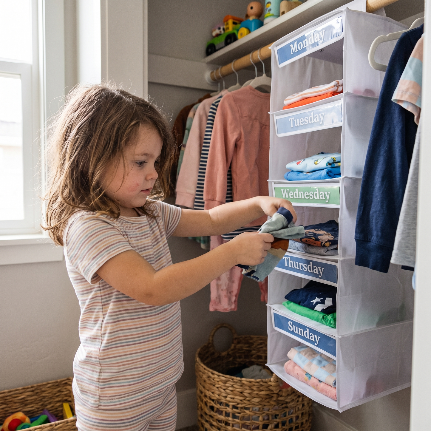 Weekly Outfit Organiser for Kids