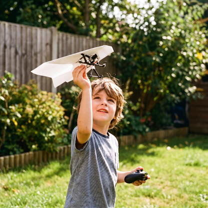 Motorised Paper Airplane Kit With Remote Control