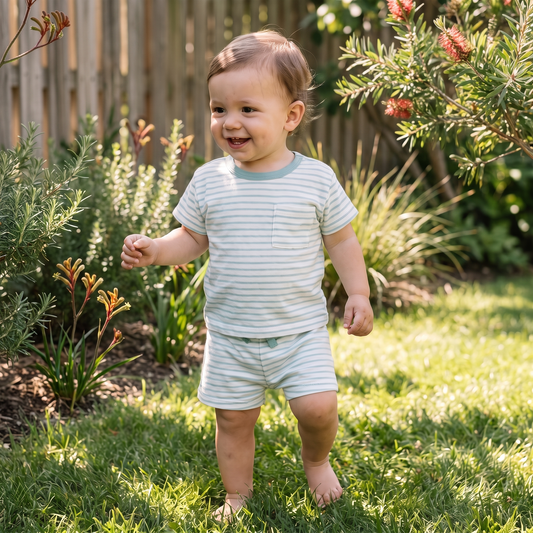 Striped Outfit Set for Babies and Toddlers