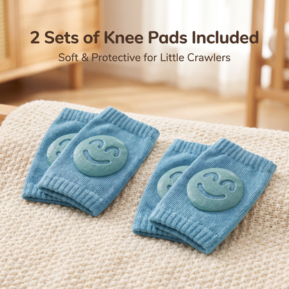 Baby Crawling Knee Pads with Anti Slip Grip